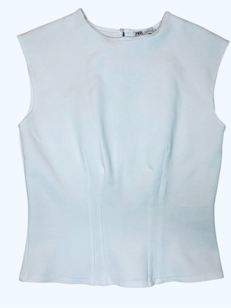 Sleeveless Top White Small